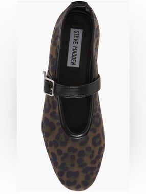 Steve Madden Dreaming Mary Jane Flats Women's Leopard - Brown/Black